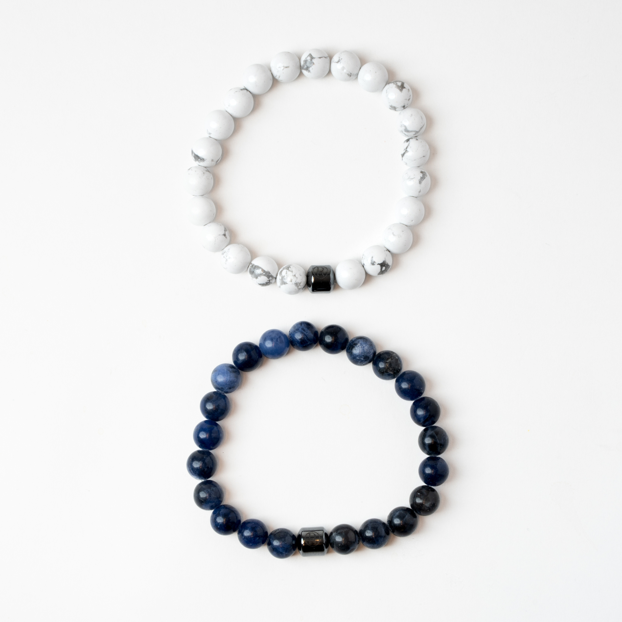 Velvet Keps Kombinationen - Blå & Vit