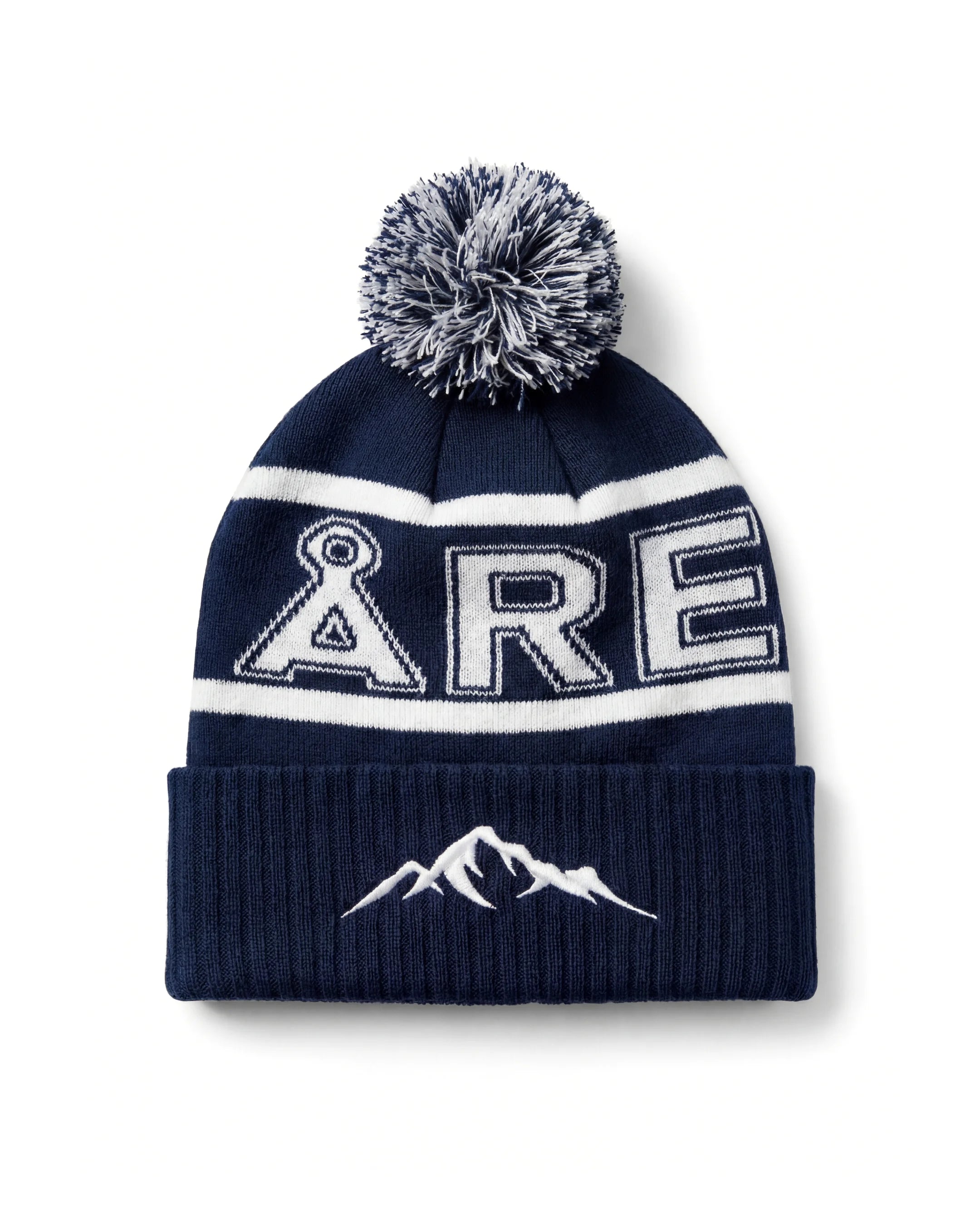 Marinblå Åre Mössa med Tofs