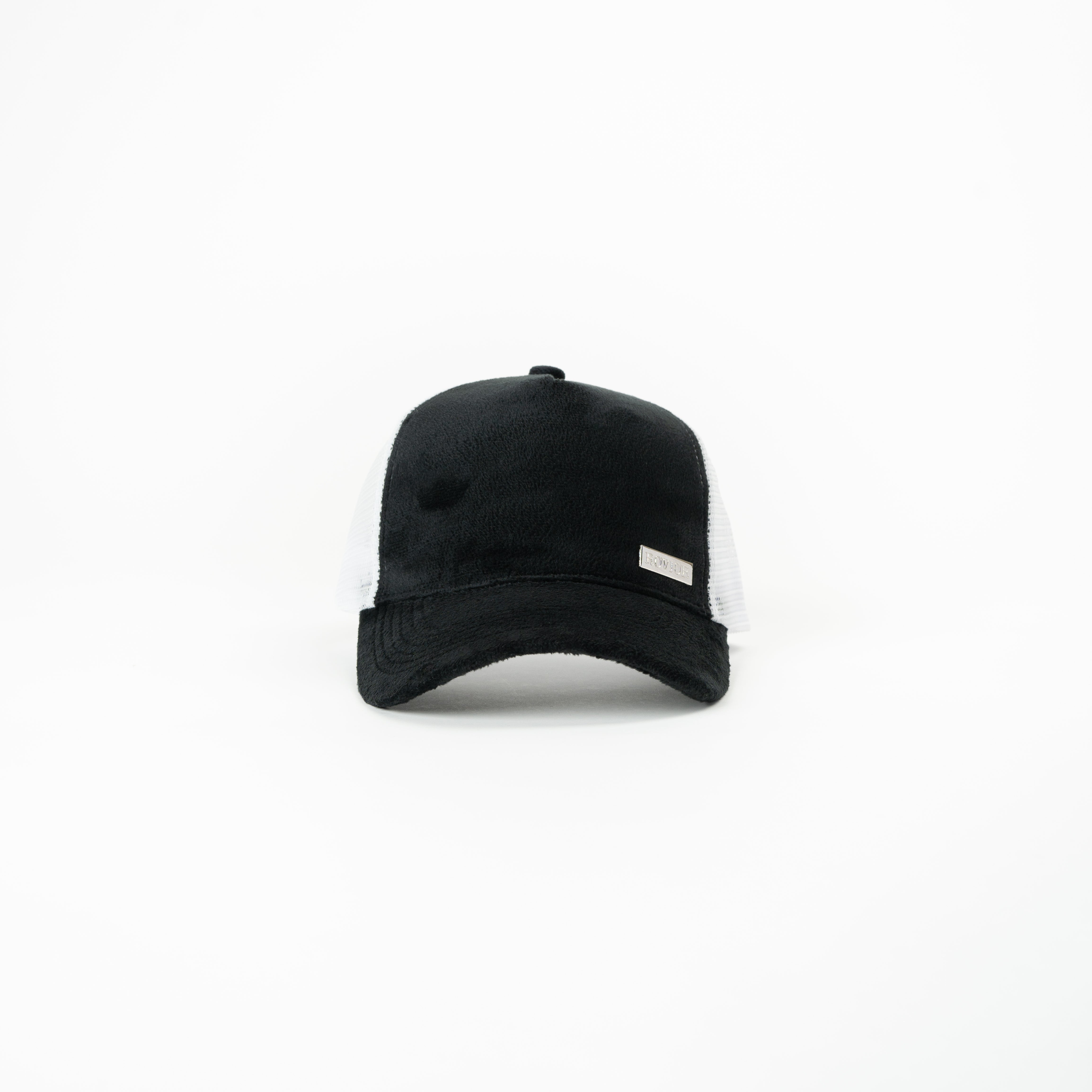 Metaluxe Velvet Cap - Black & White