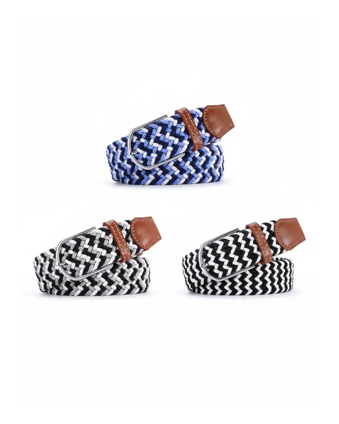 Flätade Bälten – Classic Trio (3-Pack)